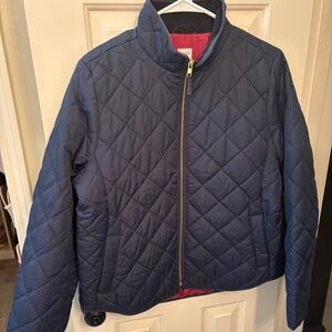 Jcrew Navy quilted Jacket